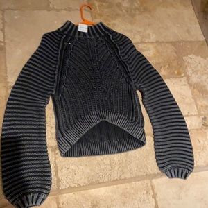 Free People black and gray sweater size medium